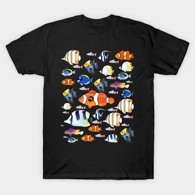 Fish Let's Go for a Swim! T-Shirt by Diane Designs